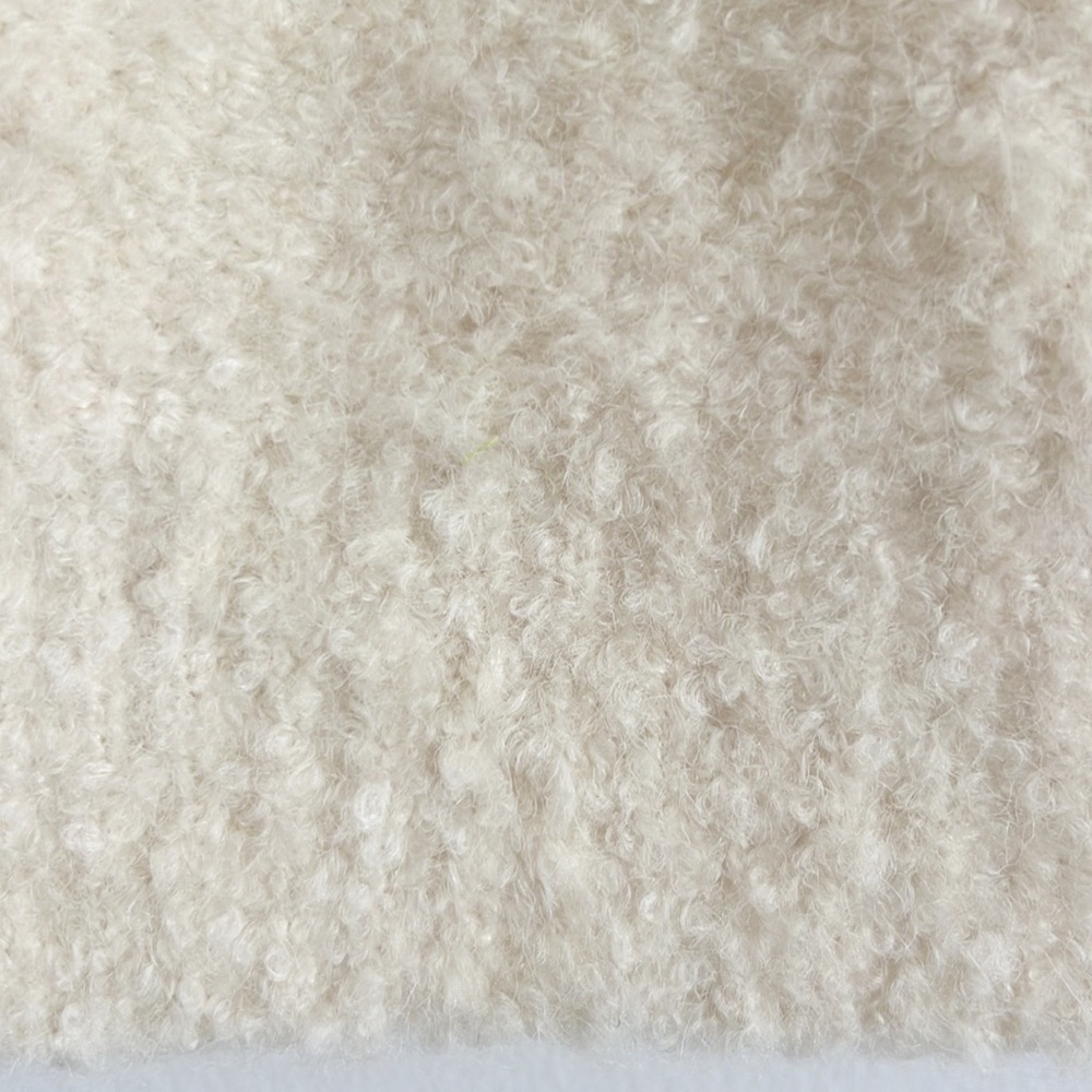 FRNCH Paris Crew-Neck Bouclé Sweater Vest Cream Ivory NWOT - Picture 11 of 16
